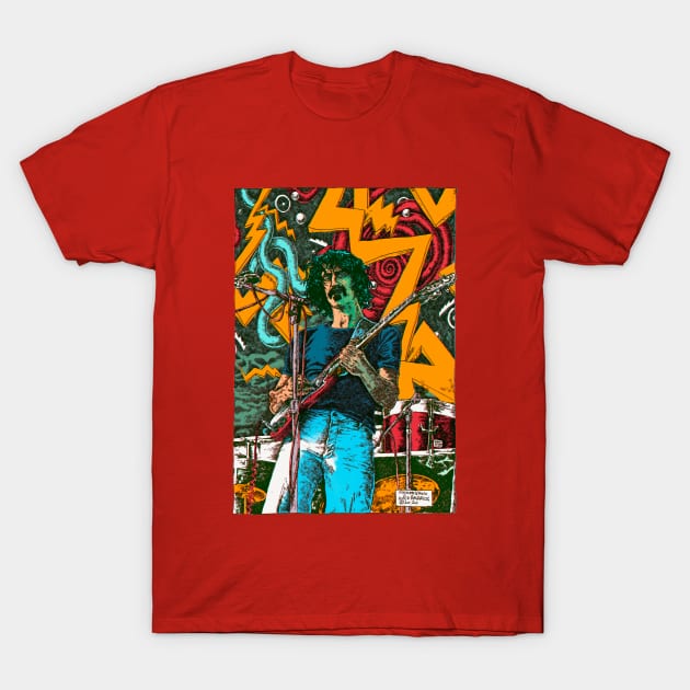 Frank Zappa N°2, by Maximiliano Lopez Barrios T-Shirt by Grafixo Sur